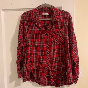 Vineyard Vines Red Tartan Plaid Weekend Shirt Button Down Long Sleeve